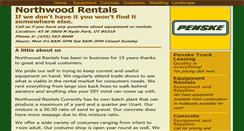 Desktop Screenshot of northwoodrentals.com