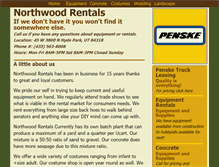 Tablet Screenshot of northwoodrentals.com